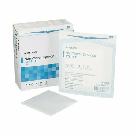 MCKESSON Sterile Nonwoven Sponge, 4 x 4 Inch, 600PK 16-4244